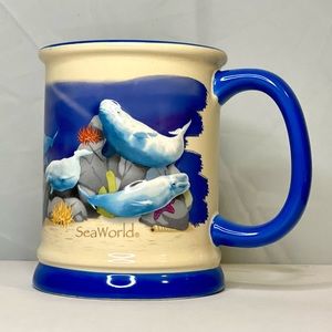 Sea world beluga whale coffee mug.